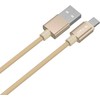 V-tac 1m mikro USB laidas, auksinės spalvos, laido tipas : pintas.