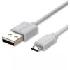 1m mikro USB laidas, baltas, PVC.