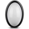 Lubinis šviestuvas 12W LED paviršinis šviestuvas V-TAC, ovalo formos, juodas, IP65, 3000K (šiltai balta)