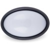Lubinis šviestuvas 12W LED paviršinis šviestuvas V-TAC, ovalo formos, juodas, IP65, 3000K (šiltai balta)