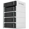 V-TAC stovo stovas energijos kaupimui V-TAC 5,12 kWh VT48100E-P2 Maks. 5 moduliai 10 metų garantija