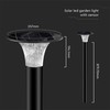 V-tac 15W LED pastatomas lauko šviestuvas su saulės baterija ir judesio davikliu, juodas, 4000/6000K, IP65