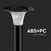 V-tac 15W LED pastatomas lauko šviestuvas su saulės baterija ir judesio davikliu, juodas, 4000/6000K, IP65