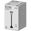 V-tac 2W LED pastatomas lauko šviestuvas, juodas, 3000/6000K, su saulės baterija, IP44