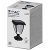 V-tac 2W LED sieninis lauko šviestuvas, juodas, 3000/6000K, su saulės baterija, IP44