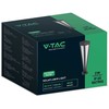 V-tac 2W LED įkraunamas lauko šviestuvas su saulės baterija, juodas, 3000K, IP65
