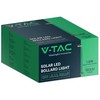 V-tac 2W LED pastatomas lauko šviestuvas su saulės baterija, juodas, 3000K, IP54