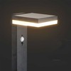 V-tac 5,5W LED įkraunamas lauko šviestuvas su saulės baterija ir judesio davikliu, juodas, 3000K, IP54
