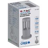 V-tac 10W LED pastatomas lauko šviestuvas, pilkas, 3000K, IP65