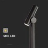 V-tac 4W LED pastatomas lauko šviestuvas, juodas, 3000K