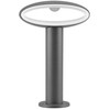 9W LED pastatomas šviestuvas V-TAC, 4000K, IP54, tamsiai pilkas, aukštis 30cm