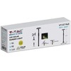V-tac 3W LED įsmeigiamas lauko šviestuvas, juodas, 3000K, su saulės baterija, 2vnt. pakuotėje
