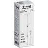 V-tac 8W LED įsmeigiamas/pastatomas lauko šviestuvas, juodas, 4000K, su saulės baterija