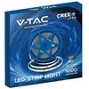 V-tac 10W/m LED juosta, 120LED/m, 24V, 4000K, IP20, CREE LED chip, 10 metrų ritė