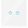 V-tac WiFI jungiklis, liečiamas, su dviem jungikliais, suderinamas su amazon alexa bei google home, baltas