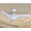 Lubinis šviestuvas V-tac 35W lubų ventiliaturius su 15W LED šviestuvu, baltas, su nuotolinio valdymo galimybe