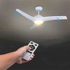 Lubinis šviestuvas V-tac 35W lubų ventiliaturius su 15W LED šviestuvu, baltas, su nuotolinio valdymo galimybe