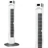 55W ventiliatorius V-TAC su temperatūros ekranu ir nuotolinio valdymo galimybe, baltas, 955mm.
