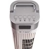 55W ventiliatorius V-TAC su temperatūros ekranu ir nuotolinio valdymo galimybe, baltas, 955mm.