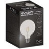 6W LED filamentinė lemputė, E27, G125, 3000K