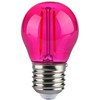 V-tac 2W LED filamentinė lemputė, E27, G45, rožinė šviesos sp.