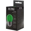V-tac 2W LED filamentinė lemputė, E27, G45, žalia šviesos sp.