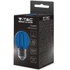 V-tac 2W LED filamentinė lemputė, E27, G45, mėlyna šviesos sp.