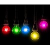V-tac 2W LED filamentinė lemputė, E27, G45, rožinė šviesos sp.