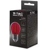 V-tac 2W LED filamentinė lemputė, E27, G45, raudona šviesos sp.
