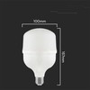 V-tac 30W LED lemputė, balta, T100, E27, 4000K