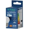3,7W LED lemputė E27, G45, 3000K, 180°, CREE LED chip