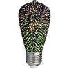 V-tac 3W LED 3D lemputė, ST64, E27, 3000K