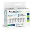 V-tac 4,5W LED lemputė, GU10, 6500K, 6vnt pakuotėje