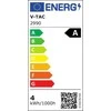 V-tac 4W LED filamentinė lemputė, E27, A60, 3000K