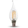 4W LED COG lemputė, E14, skaidraus stiklo, 4500K