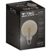 V-tac 6W LED filamentinė lemputė, G125, E27, gintaro sp. stiklu, 2200K