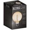 V-tac 6W LED filamentinė lemputė, G125, E27, gintaro sp., 1800K