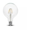 6W LED filamentinė lemputė, E27, G95, 3000K