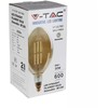 8W LED filamentinė, lemputė V-TAC E27, BF180, pritemdoma, 2000K (šiltai balta)
