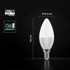 V-tac 6,5W LED lemputė, E14, žvakės formos, 4000K, 180°, CREE LED chip