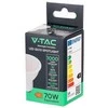 V-tac 10W LED lemputė, GU10, 6500K, 100°