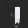 2,2W LED lemputė, G9, 4000K, SAMSUNG LED mikroschema