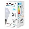 5.5W LED lemputė V-TAC, P45, E14, termoplastikas, 3000K (šiltai balta), SAMSUNG LED chip
