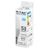 5.5W LED lemputė V-TAC, žvakės formos, E14, termoplastikas, 3000K (šiltai balta), SAMSUNG LED chip