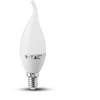 5.5W LED lemputė V-TAC, E14, žvakės liepsnos formos, 3000K (šiltai balta) , SAMSUNG LED chip