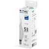 5.5W LED lemputė V-TAC, E14, žvakės liepsnos formos, 3000K (šiltai balta) , SAMSUNG LED chip