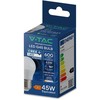 V-tac 6,5W LED lemputė, E27, G45, 6500K, 180°, CREE LED chip