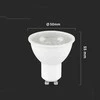 V-tac 7,5W LED lemputė, GU10, 3000K