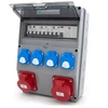 ELS Elektrotechnika Statybinis skirstomasis skydas 32A/5 + 16A/5 + 4*GS 230V, laidinis, neįrengtas, stacionarus korpusas, langas 12M, 12NO411