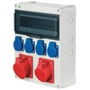 Elektro Plast Nasielsk Elektro-Plast RS- 12 mod 4x2P + Z 3P + N + Z 16A 3P + N + Z 32A IP44 pilka (6210- 01)
